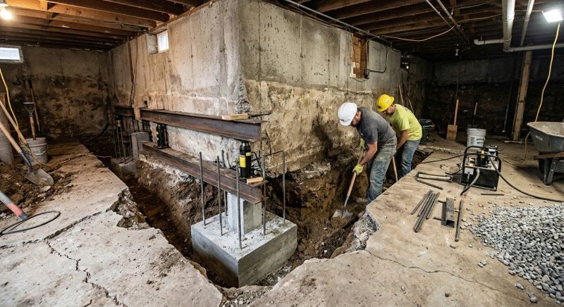 Basement Underpinning in Cabarrus County, NC