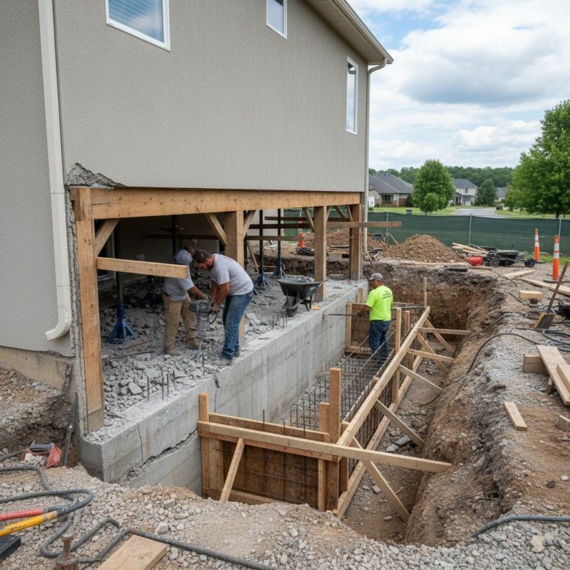 Building Foundation Repair in Cornelius, NC