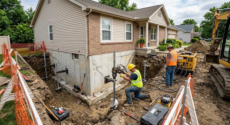 Building Foundation Repair in Locust, NC