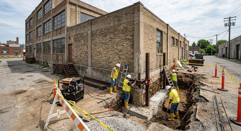 Building Foundation Repair in Midland, NC