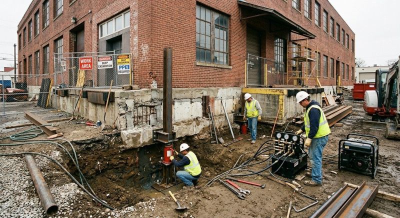 Building Foundation Repair in Salisbury, NC