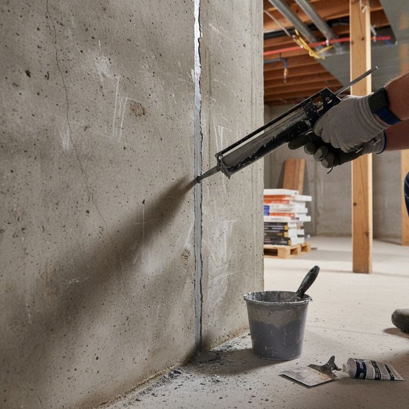 Cracked Basement Floor Repair in Cabarrus County, NC