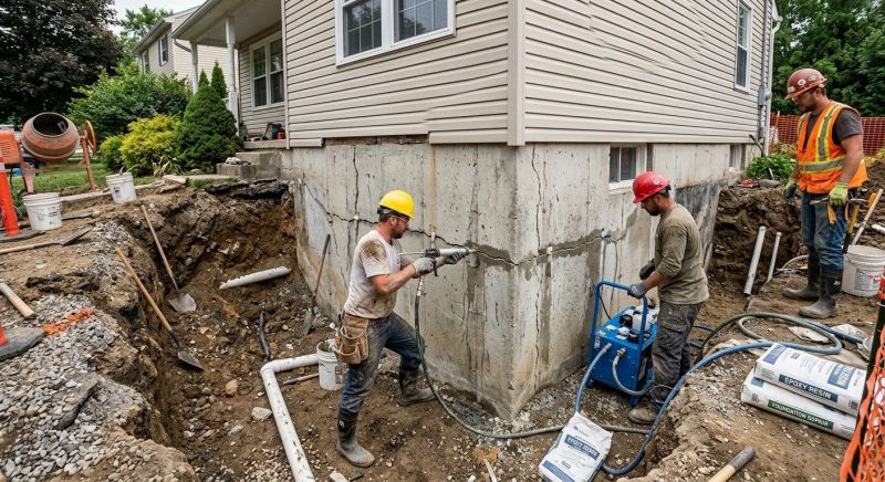 Cracked Foundation Repair in Indian Trail, NC