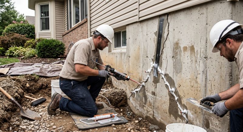 Cracked Foundation Repair in Matthews, NC