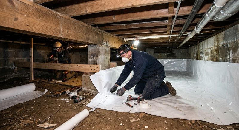 Crawl Space Leveling in Cabarrus County, NC