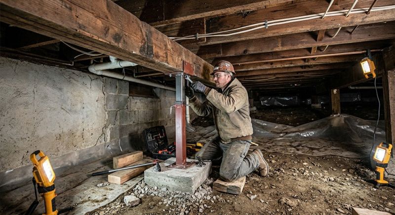 Crawlspace Foundation Repair in Rockwell, NC