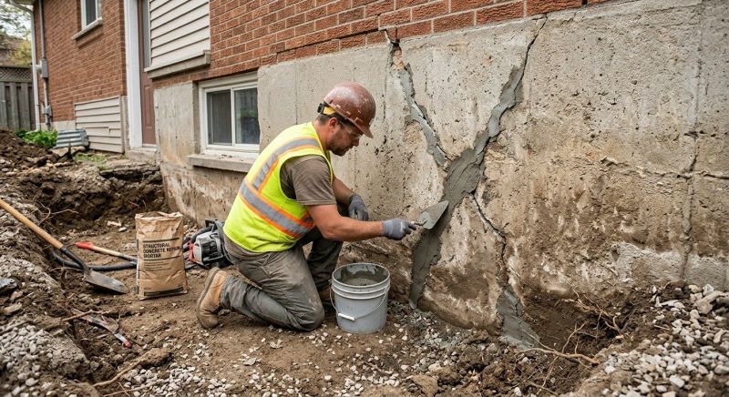Foundation Crack Repair in Davidson, NC
