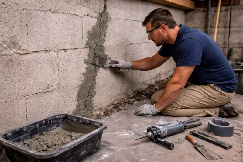 Foundation Crack Repair in Matthews, NC