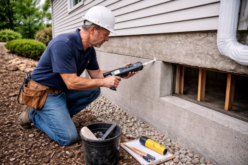 Foundation Crack Sealing in Cabarrus County, NC