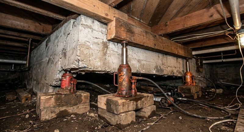 Foundation Jacking in Concord, NC