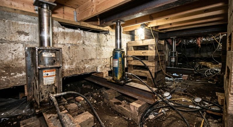 Foundation Jacking in Indian Trail, NC