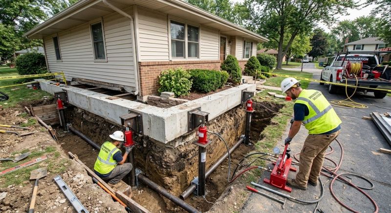 Foundation Jacking in Stanly County, NC