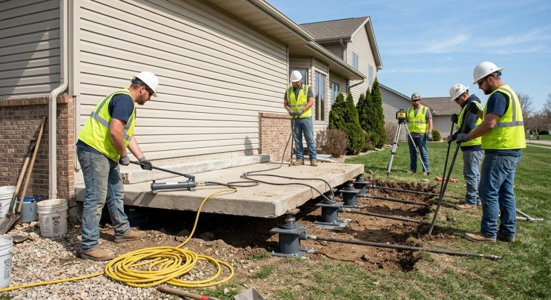 Foundation Lifting in Cabarrus County, NC
