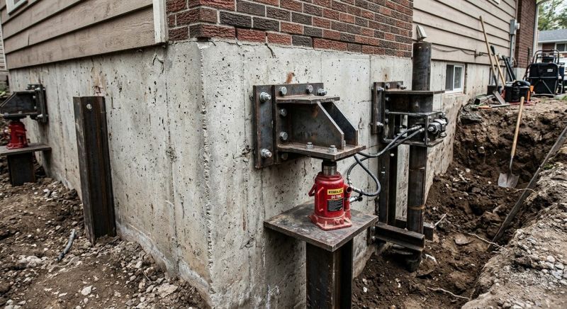 Foundation Pier Leveling in Cabarrus County, NC