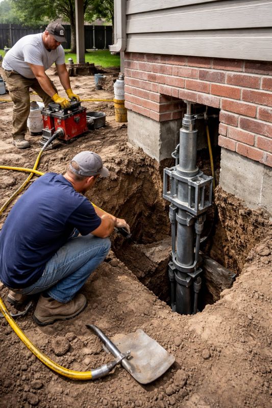 Foundation Pier Repair in Cabarrus County, NC