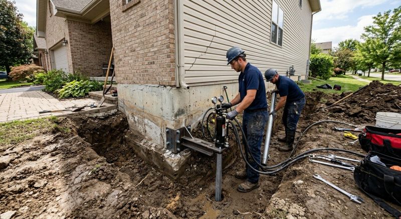 Foundation Settlement Repair in Cabarrus County, NC