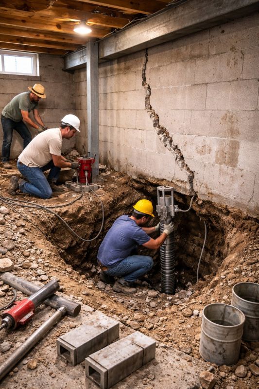 Foundation Structural Repair in Rockwell, NC