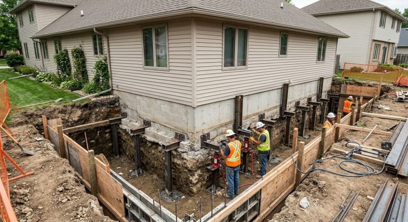 Foundation Underpinning in Cabarrus County, NC