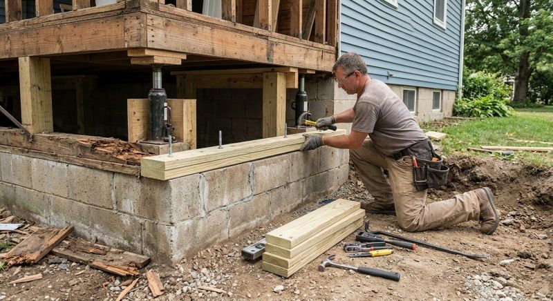 House Foundation Repair in Rockwell, NC