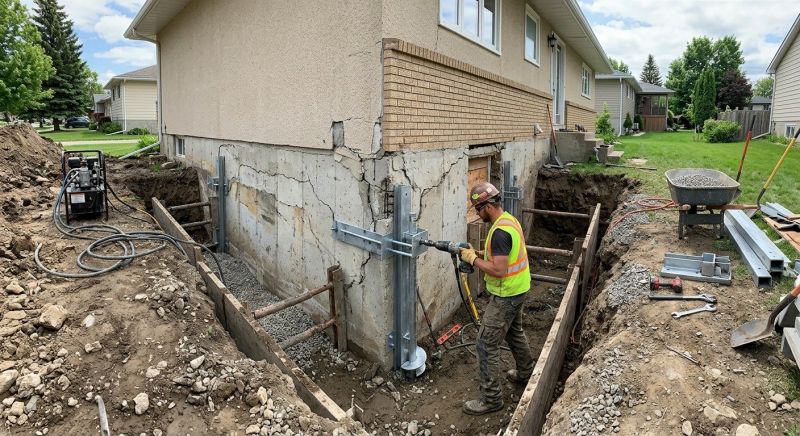 Residential Foundation Repair in Cabarrus County, NC