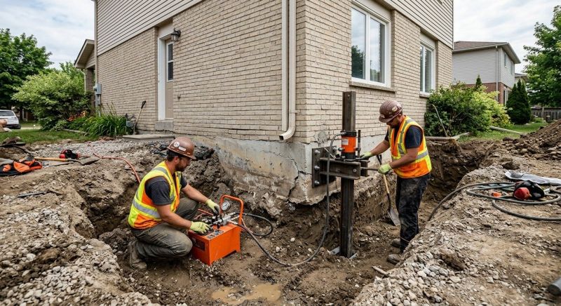 Sinking Foundation Lifting in Cabarrus County, NC