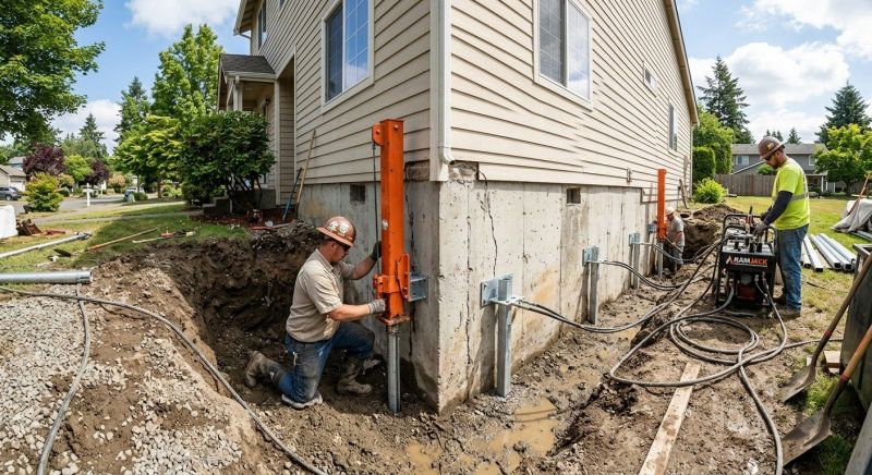 Sinking Foundation Repair in Indian Trail, NC