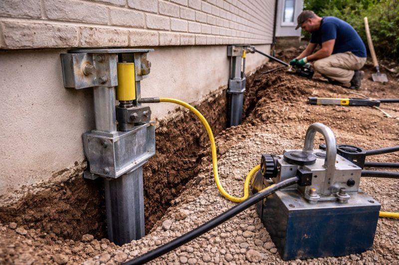 Sinking Foundation Repair in Cabarrus County, NC