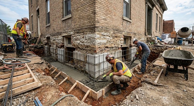 Structural Underpinning in Cabarrus County, NC